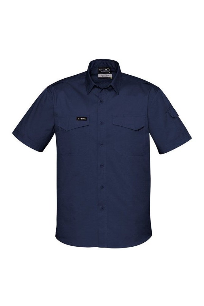Syzmik Mens Rugged Cooling Short Sleeve Shirt ZW405 | Syzmik | Fashion Biz Online
