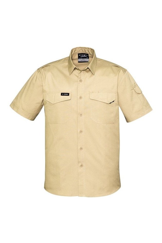 Syzmik Mens Rugged Cooling Short Sleeve Shirt ZW405 | Syzmik | Fashion Biz Online