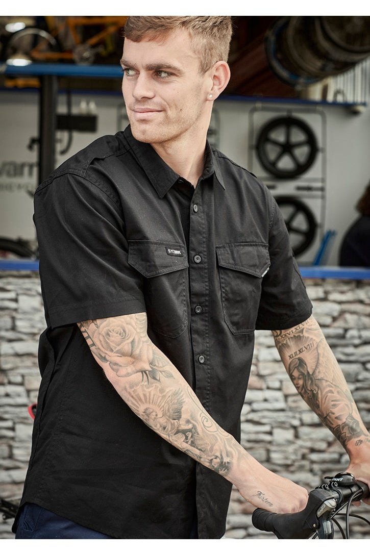 Syzmik Mens Rugged Cooling Short Sleeve Shirt ZW405 | Syzmik | Fashion Biz Online