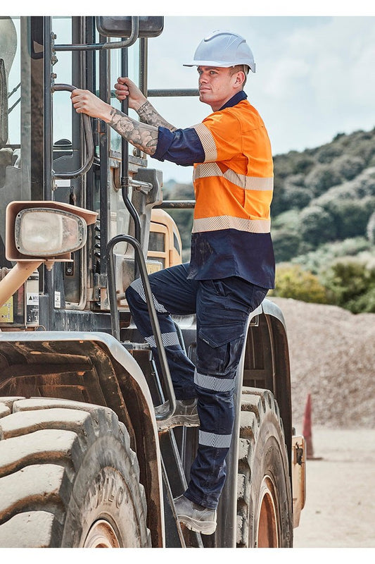 Syzmik Mens Rugged Cooling Stretch Segmented Taped Pant - ZP924 | Syzmik | Fashion Biz Online