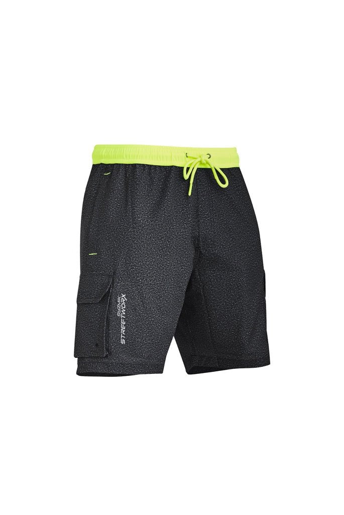 Syzmik Mens Streetworx Stretch Work Board Shorts ZS240 | Syzmik | Fashion Biz Online