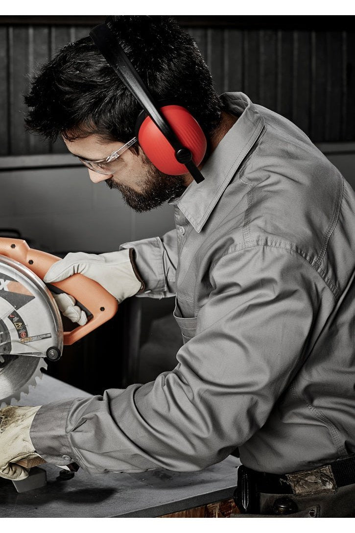 Syzmik Tradie Shirt Cotton Long Sleeve - ZW121 | Syzmik | Fashion Biz Online