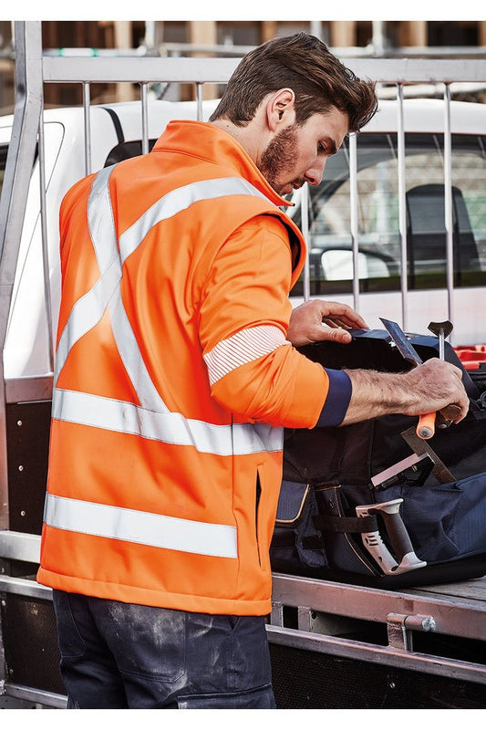 Syzmik Unisex Hi Vis 2 in 1 x Back Softshell Jacket ZJ680 | Syzmik | Fashion Biz Online