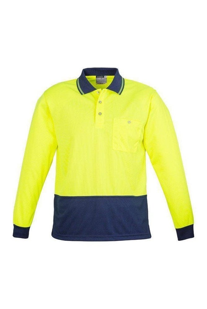 Syzmik Unisex Hi Vis Basic Spliced Polo - Long Sleeve - ZH232 | Syzmik | Fashion Biz Online