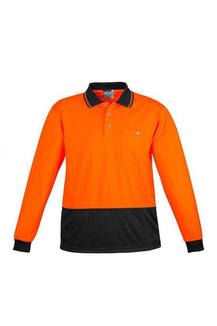 Syzmik Unisex Hi Vis Basic Spliced Polo - Long Sleeve - ZH232 | Syzmik | Fashion Biz Online