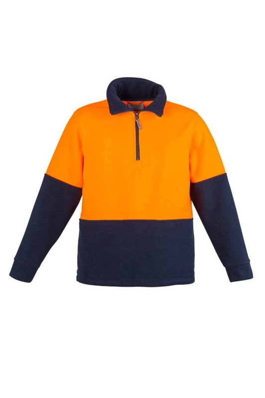 Syzmik Unisex Hi Vis Half Zip Polar Fleece Jumper ZT460 | Syzmik | Fashion Biz Online