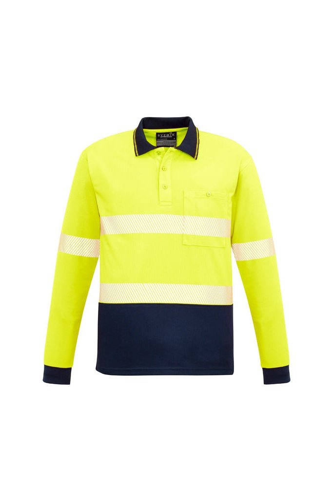 Syzmik Unisex Hi Vis Segmented L/S Polo - Hoop Taped - ZH530 | Syzmik | Fashion Biz Online