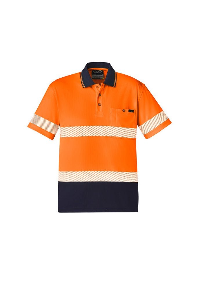 Syzmik Unisex Hi Vis Segmented S/S Polo - Hoop Taped - ZH535 | Syzmik | Fashion Biz Online