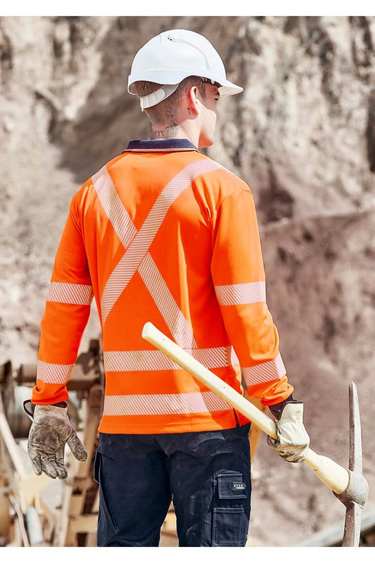 Syzmik Unisex Hi Vis Segmented X Back NSW Rail Polo - ZH690 | Syzmik | Fashion Biz Online