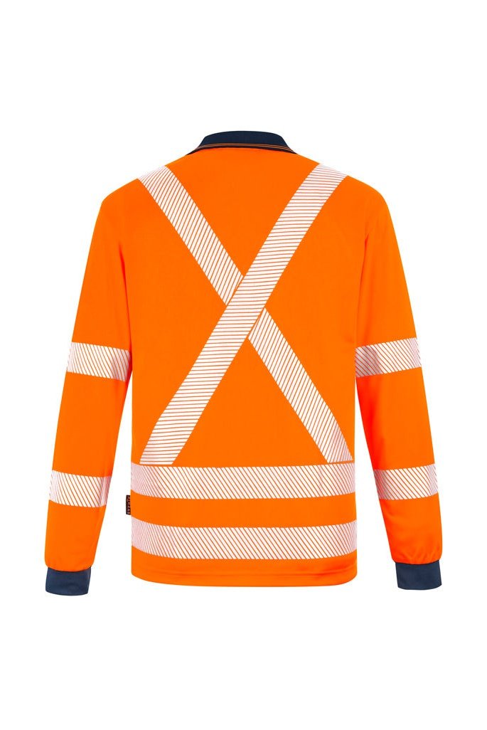 Syzmik Unisex Hi Vis Segmented X Back NSW Rail Polo - ZH690 | Syzmik | Fashion Biz Online