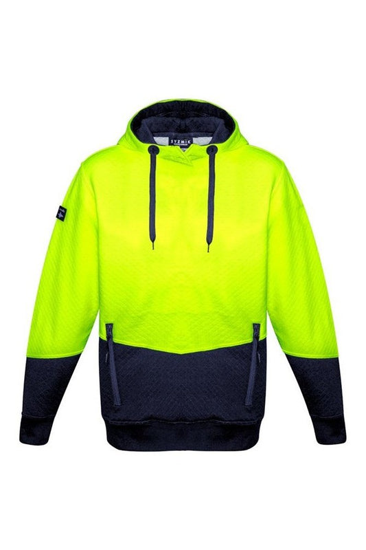 Syzmik Unisex Hi Vis Textured Jacquard Hoodie ZT477 | Syzmik | Fashion Biz Online