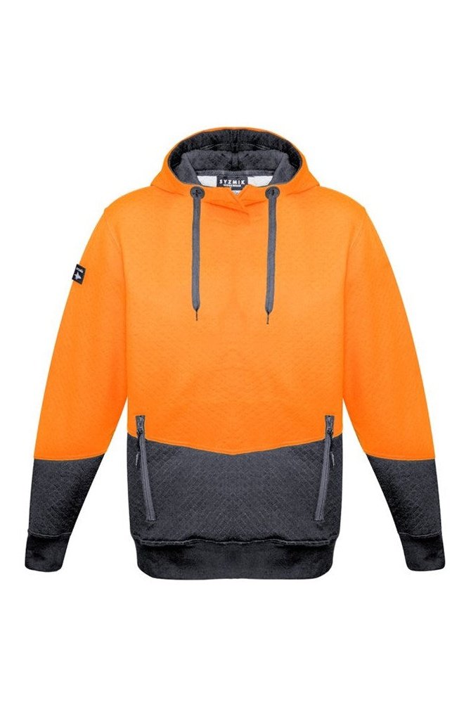 Syzmik Unisex Hi Vis Textured Jacquard Hoodie ZT477 | Syzmik | Fashion Biz Online