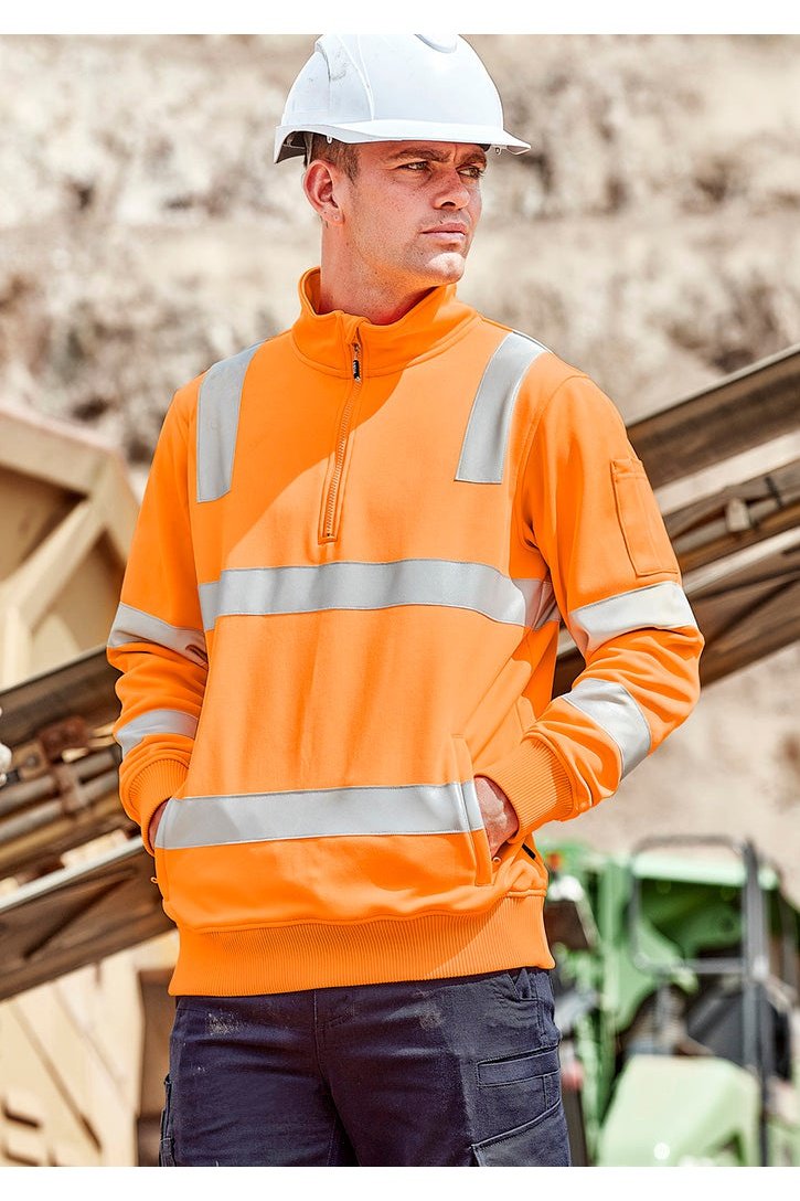 Syzmik Unisex Hi Vis Vic Rail 1/4 Zip Pullover - ZT640 | Syzmik | Fashion Biz Online