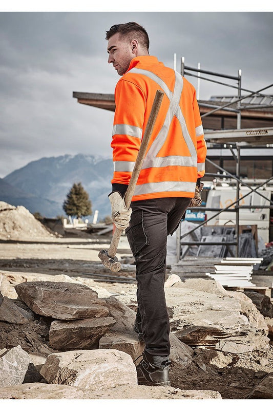 Syzmik Unisex Hi Vis X Back Rail Jumper - ZT660 | Syzmik | Fashion Biz Online