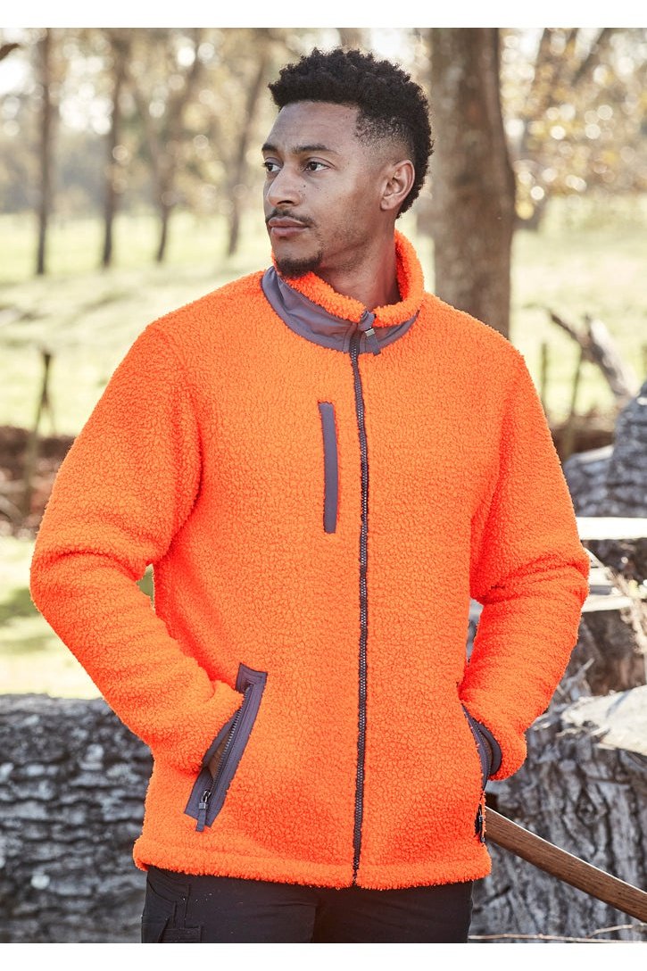 Syzmik Unisex Streetworx Full Zip Sherpa Fleece - ZT285 | Syzmik | Fashion Biz Online
