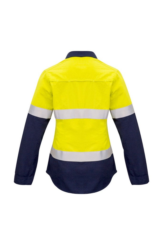 Syzmik Womens Fr Closed Front Hooped Taped Spliced Fire Resistant FR Shirt ZW131 | Syzmik | Fashion Biz Online