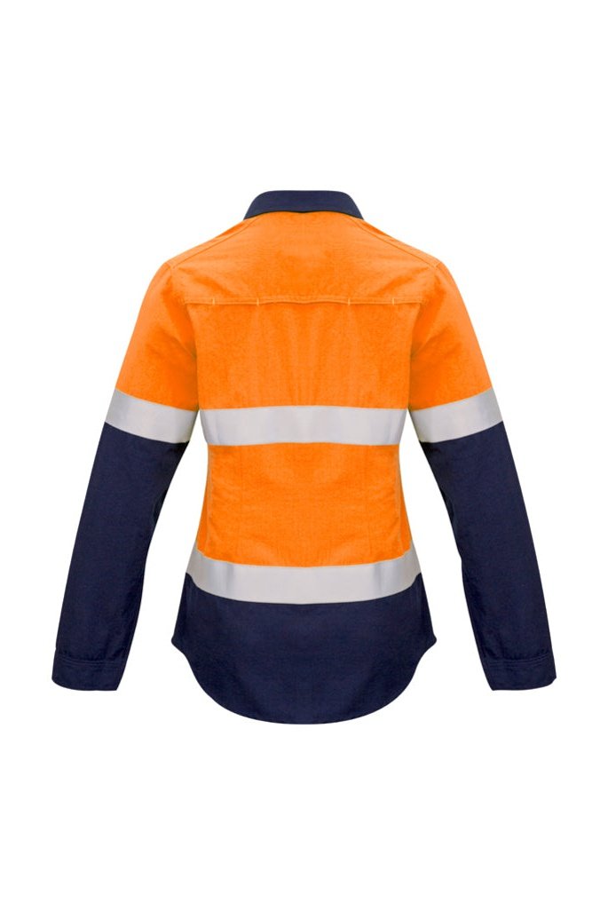 Syzmik Womens Fr Closed Front Hooped Taped Spliced Fire Resistant FR Shirt ZW131 | Syzmik | Fashion Biz Online