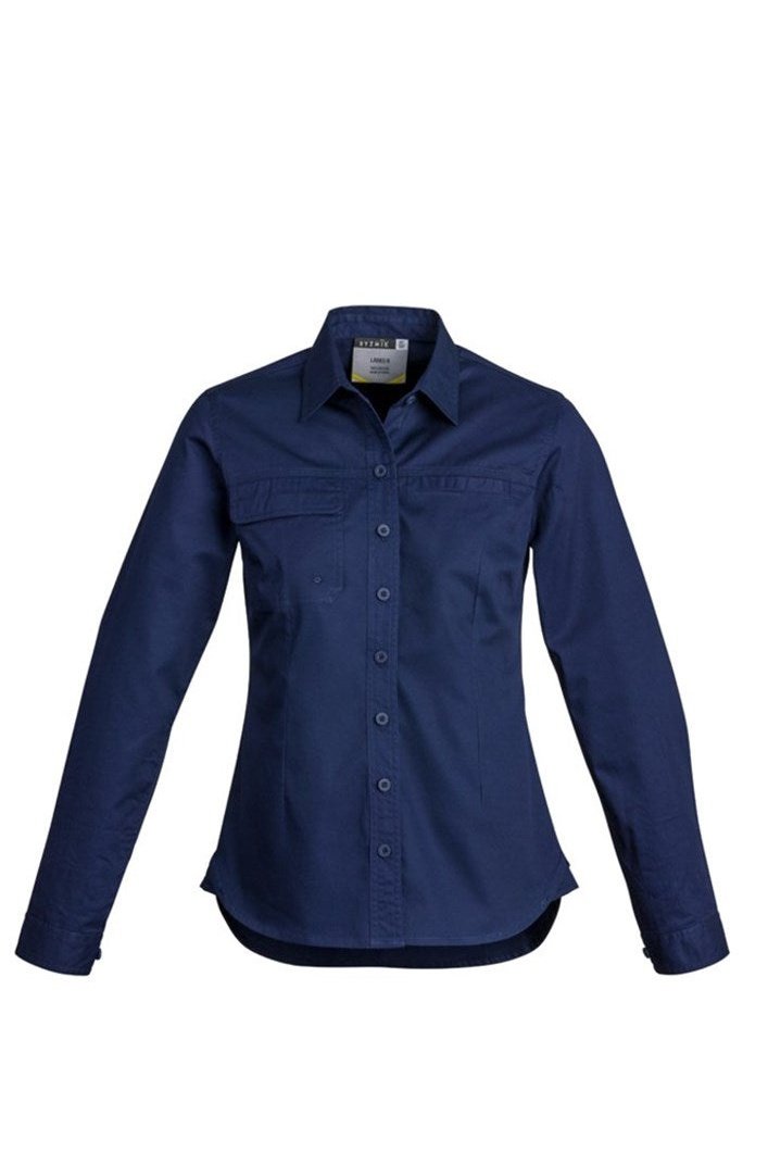 Syzmik Womens Lightweight Tradie Long Sleeve Shirt ZWL121 | Syzmik | Fashion Biz Online
