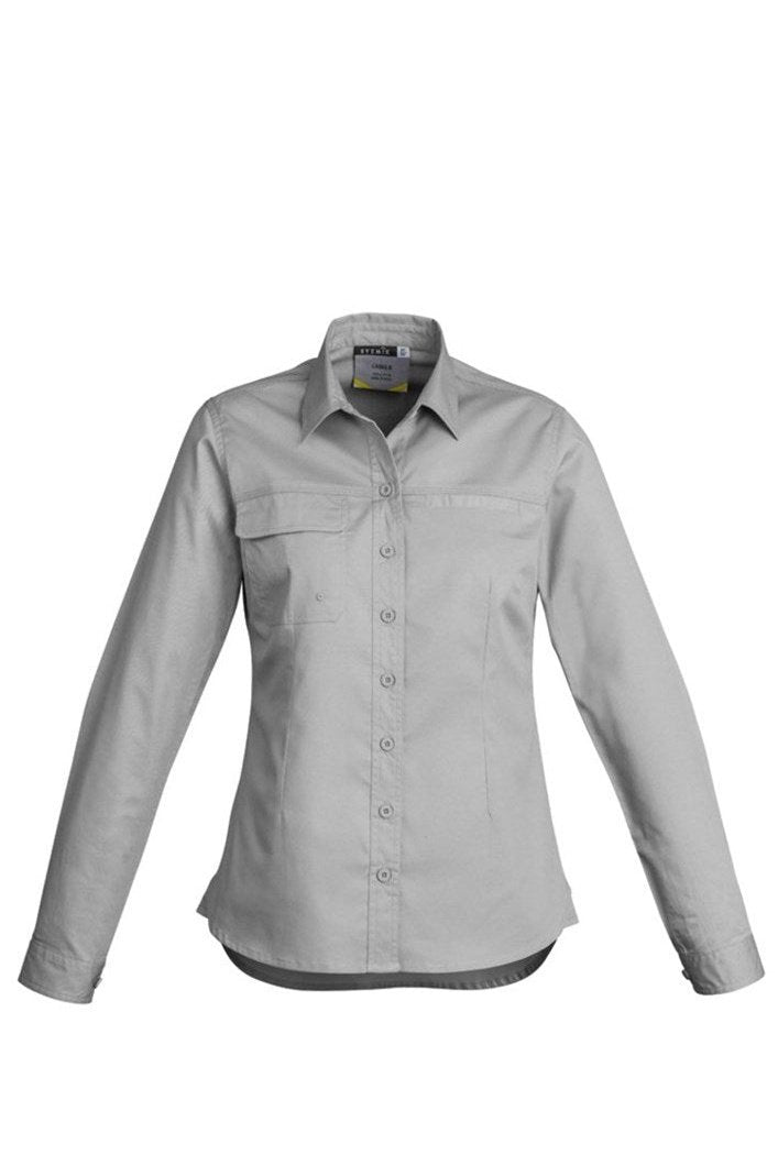 Syzmik Womens Lightweight Tradie Long Sleeve Shirt ZWL121 | Syzmik | Fashion Biz Online