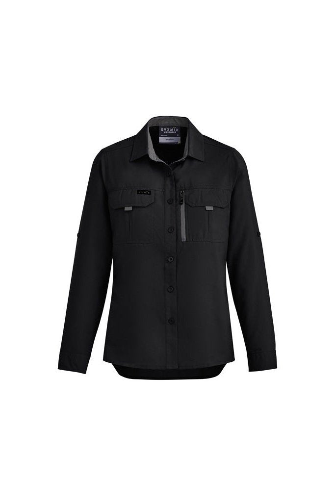 Syzmik Womens Outdoor Long Sleeve Shirt ZW760 | Syzmik | Fashion Biz Online