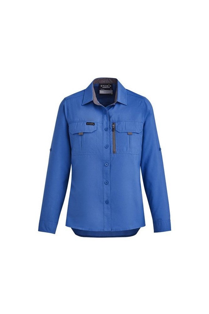 Syzmik Womens Outdoor Long Sleeve Shirt ZW760 | Syzmik | Fashion Biz Online
