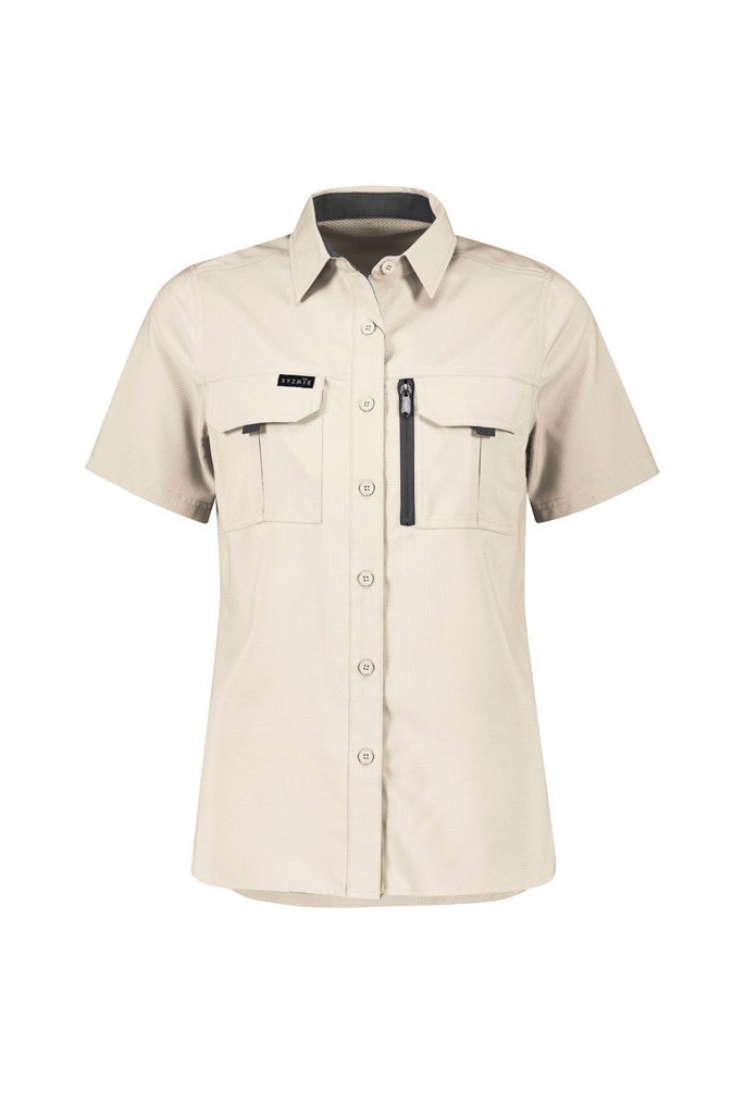 Syzmik Womens Outdoor Short Sleeve Shirt - ZW765 | Syzmik | Fashion Biz Online