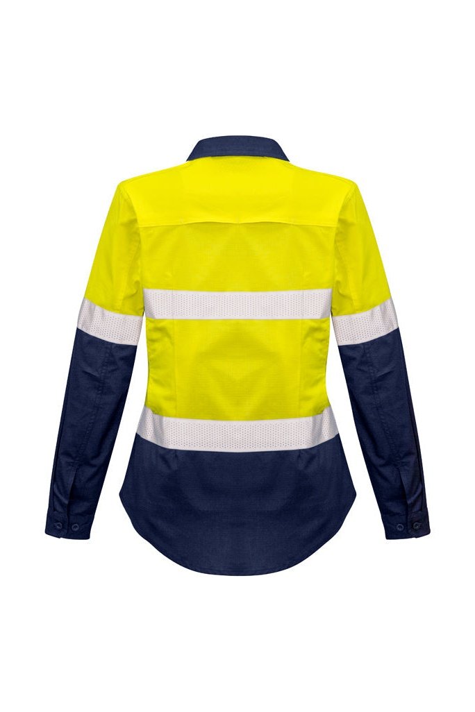 Syzmik Womens Rugged Cooling Taped Hi Vis Spliced Shirt ZW720 | Syzmik | Fashion Biz Online
