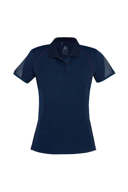 Biz Collection Razor Ladies Polo Short Sleeve - P405LS - Navy/Navy