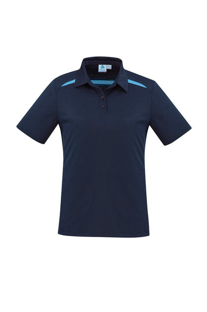 Biz Collection Ladies Sonar Polo - P901LS - Navy/Sky