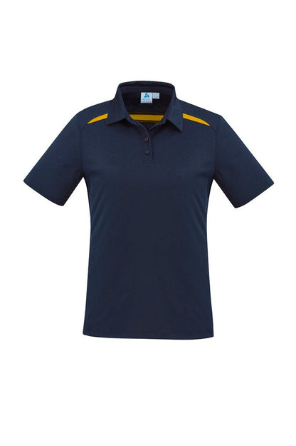 Biz Collection Ladies Sonar Polo - P901LS - Navy/Gold