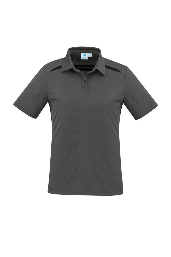 Biz Collection Ladies Sonar Polo - P901LS - Grey/Black