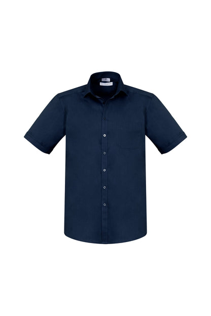 Biz Collection Mens Monaco Short Sleeve Shirt - S770MS - Ink