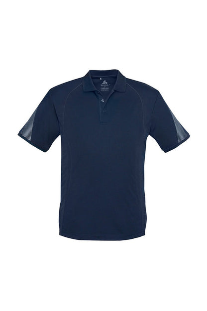 Biz Collection Mens Razor Polo - P405MS - Navy/Navy