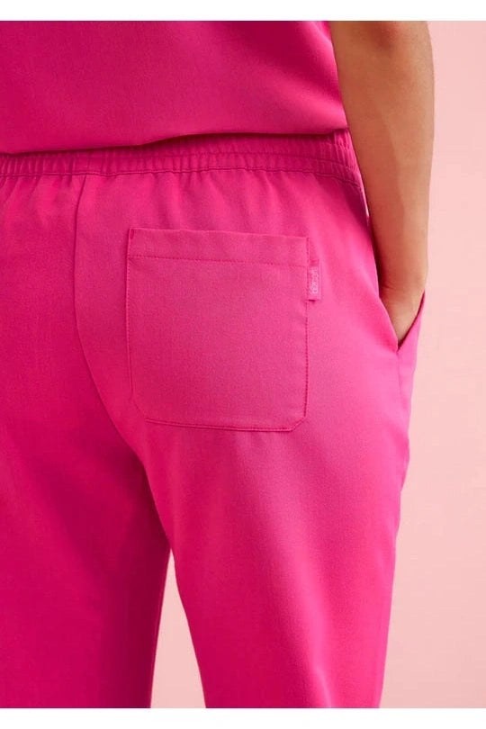 Biz Care Womens Pink Jogger Scrub Pant CSP241LL