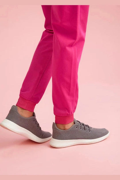 Biz Care Womens Pink Jogger Scrub Pant CSP241LL