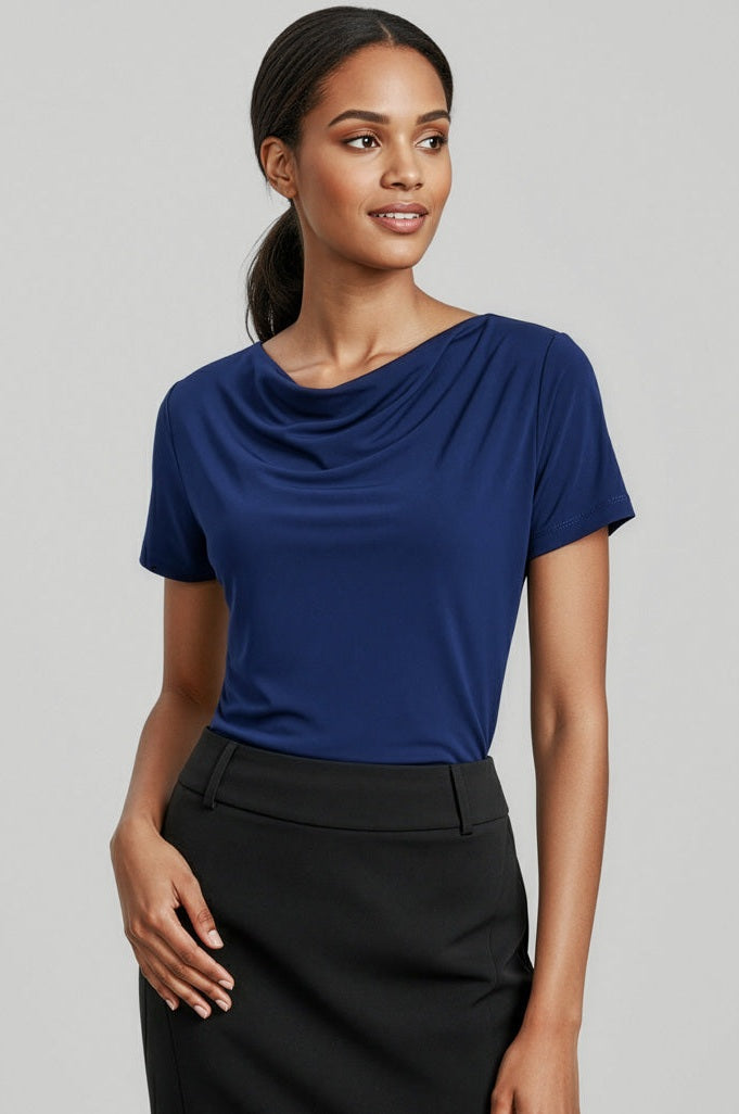  Biz Collection Ladies Ava Drape Knit Top - K625LS | Biz Collection | Fashion Biz Online