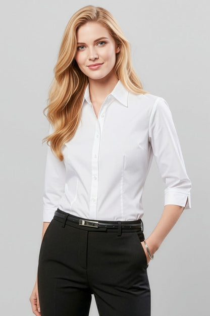  Biz Collection Ladies Base Business Shirt 3/4 Sleeve - S10521 | Biz Collection | Fashion Biz Online