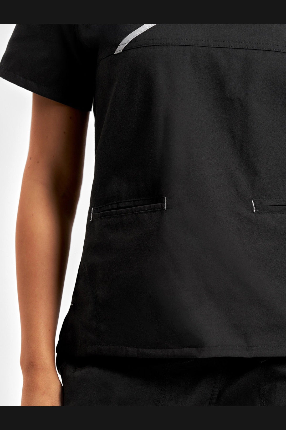  Biz Collection Ladies Contrast Crossover Scrubs Top - H10722 | Biz Collection | Fashion Biz Online