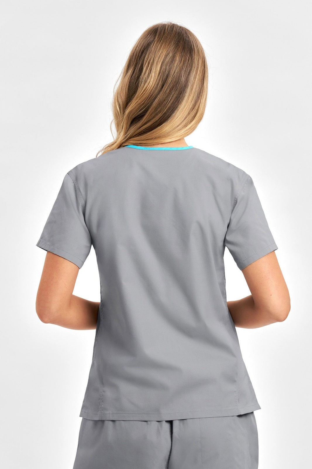  Biz Collection Ladies Contrast Crossover Scrubs Top - H10722 | Biz Collection | Fashion Biz Online