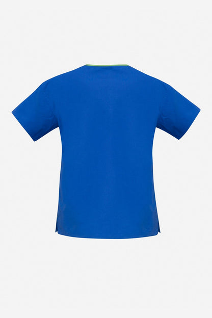  Biz Collection Ladies Contrast Crossover Scrubs Top - H10722 | Biz Collection | Fashion Biz Online