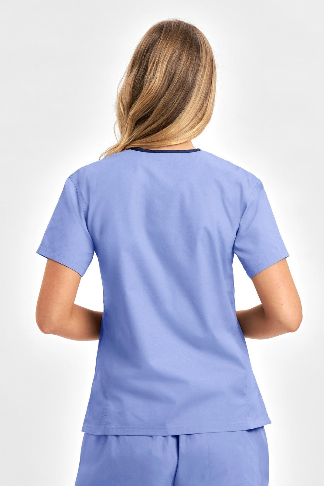  Biz Collection Ladies Contrast Crossover Scrubs Top - H10722 | Biz Collection | Fashion Biz Online