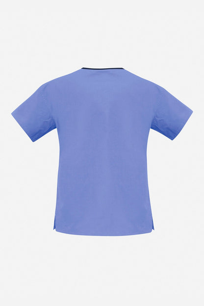  Biz Collection Ladies Contrast Crossover Scrubs Top - H10722 | Biz Collection | Fashion Biz Online