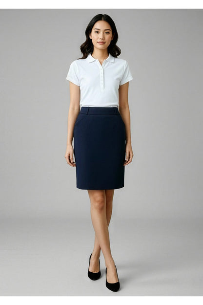  Biz Collection Ladies Detroit Flexi-Band Skirt - BS612S | Biz Collection | Fashion Biz Online