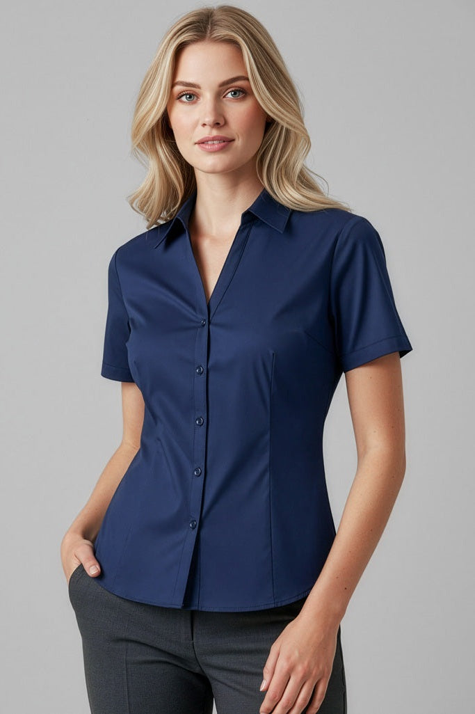  Biz Collection Ladies Metro Short Sleeve Shirt - LB7301 | Biz Collection | Fashion Biz Online