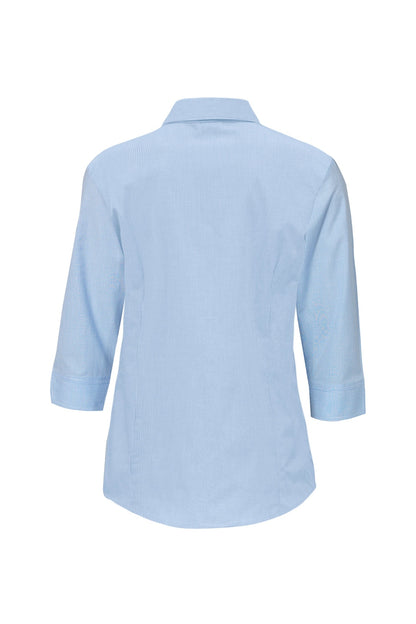  Biz Collection Ladies Micro Check Business Shirt 3/4 Sleeve - LB8200 | Biz Collection | Fashion Biz Online