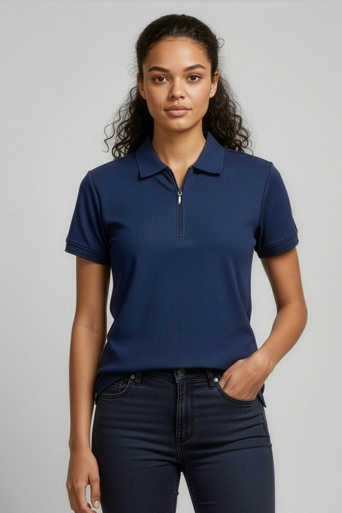  Biz Collection Ladies Micro Waffle Polo - P3325 | Biz Collection | Fashion Biz Online