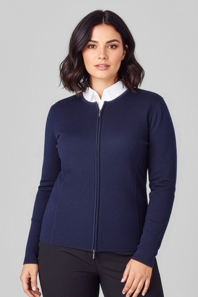  Biz Collection Ladies Two -Way Zip Cardigan - LC3505 | Biz Collection | Fashion Biz Online