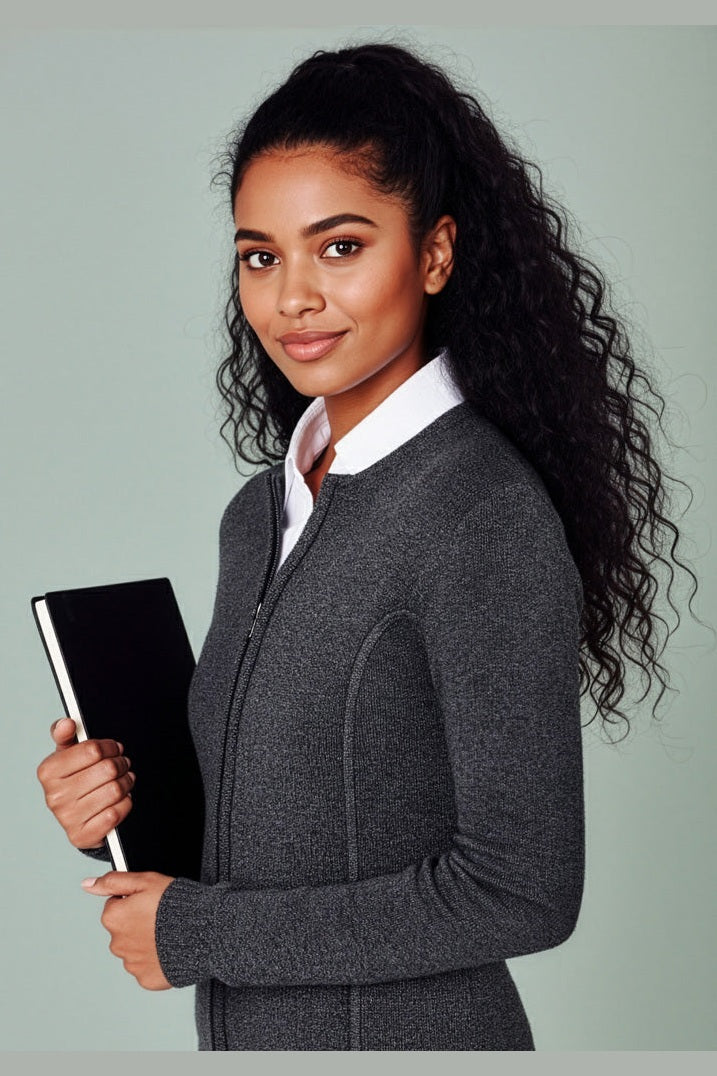  Biz Collection Ladies Two -Way Zip Cardigan - LC3505 | Biz Collection | Fashion Biz Online