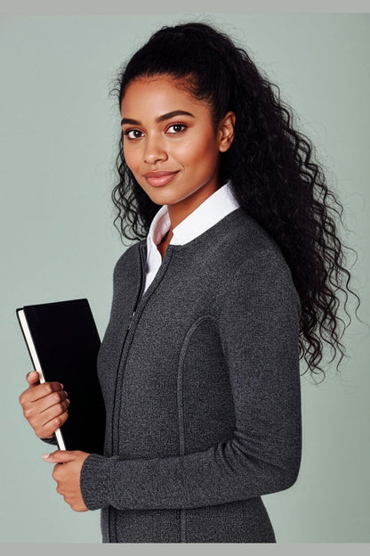  Biz Collection Ladies Two -Way Zip Cardigan - LC3505 | Biz Collection | Fashion Biz Online