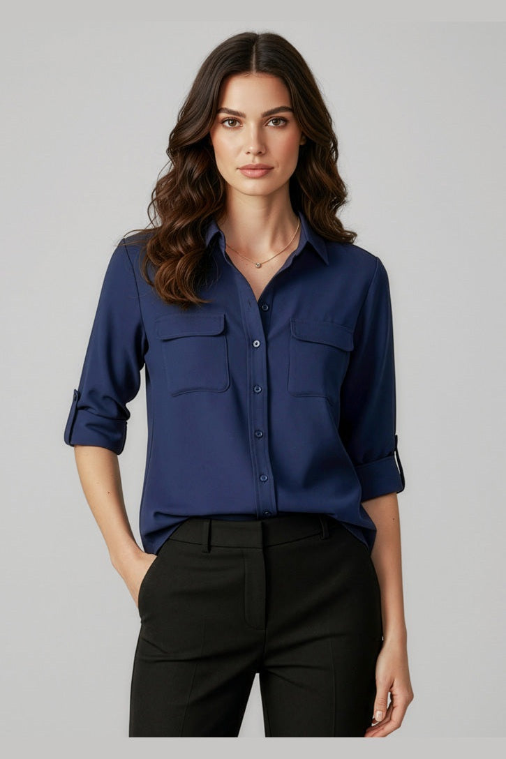  Biz Collection Madison Ladies Long Sleeve Blouse - S626LL | Biz Collection | Fashion Biz Online